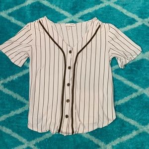 Baseball style cotton shirt!